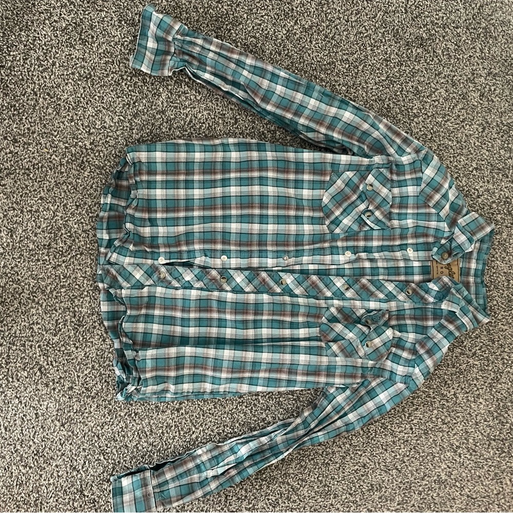 Boy’s Green Plaid Shirt